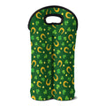 Irish Saint Patrick's Day Pattern Print Double Neoprene Wine Tote