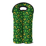 Irish Saint Patrick's Day Pattern Print Double Neoprene Wine Tote