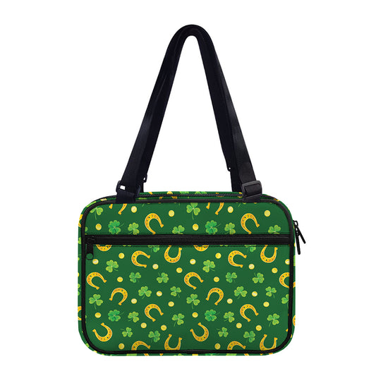 Irish Saint Patrick's Day Pattern Print Double Strap Bible Bag