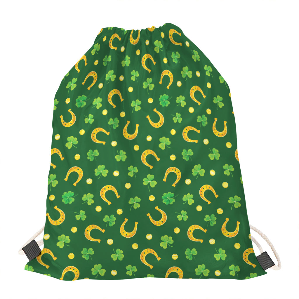Irish Saint Patrick's Day Pattern Print Drawstring Bag