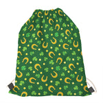 Irish Saint Patrick's Day Pattern Print Drawstring Bag