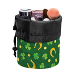 Irish Saint Patrick's Day Pattern Print Drawstring Makeup Bag