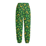 Irish Saint Patrick's Day Pattern Print Fleece Lined Knit Pants