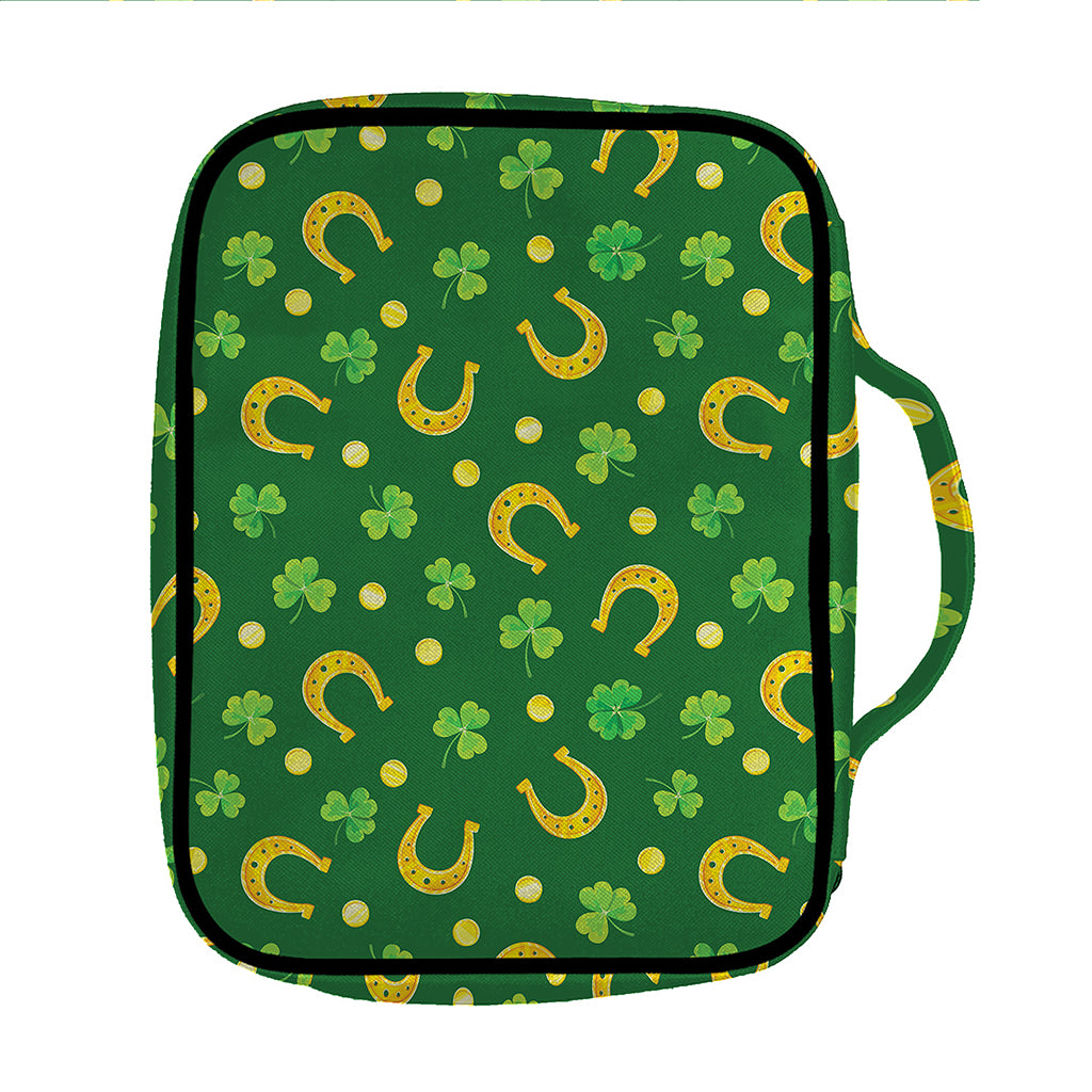 Irish Saint Patrick's Day Pattern Print Front Pocket Bible Bag