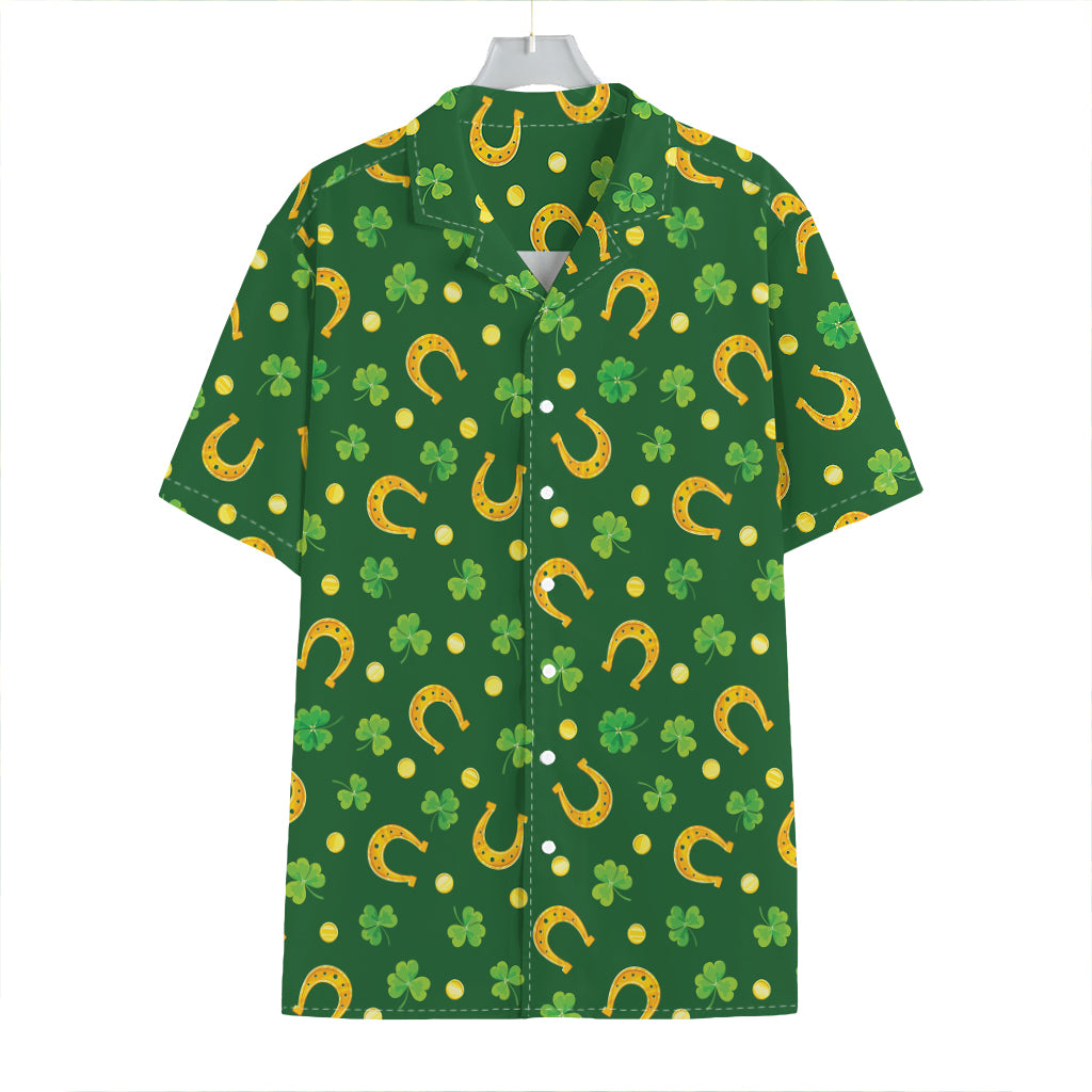 Irish Saint Patrick's Day Pattern Print Hawaiian Shirt
