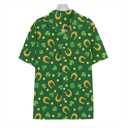 Irish Saint Patrick's Day Pattern Print Hawaiian Shirt