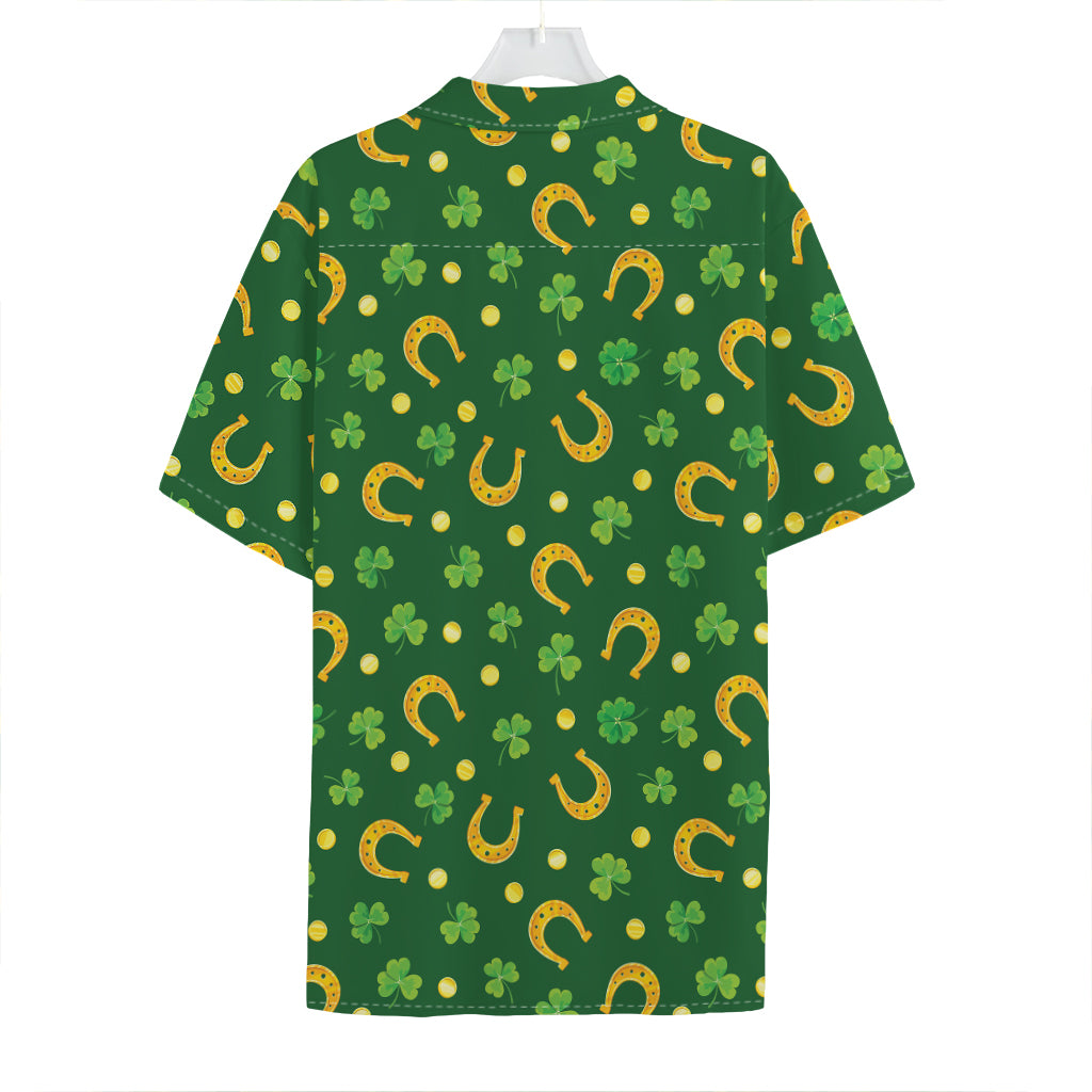 Irish Saint Patrick's Day Pattern Print Hawaiian Shirt