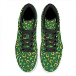Irish Saint Patrick's Day Pattern Print High Top Leather Sneakers