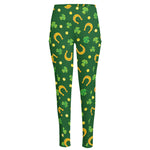 Irish Saint Patrick's Day Pattern Print High-Waisted Pocket Leggings