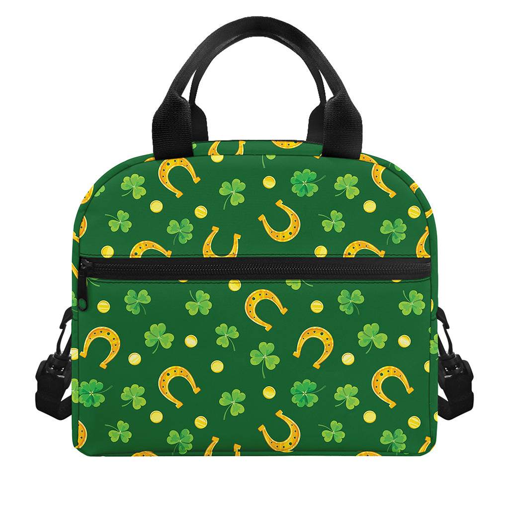 Irish Saint Patrick's Day Pattern Print Insulated Lunch Bag