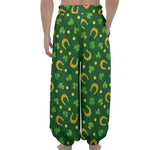 Irish Saint Patrick's Day Pattern Print Lantern Pants