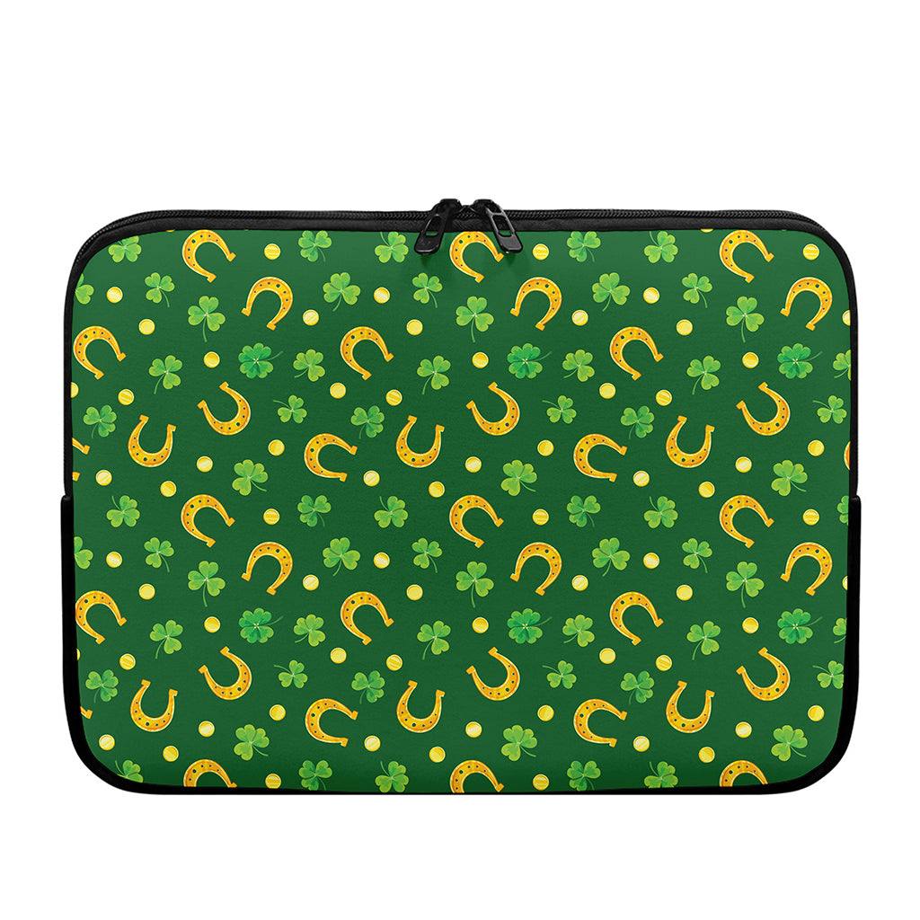 Irish Saint Patrick's Day Pattern Print Laptop Sleeve