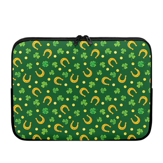 Irish Saint Patrick's Day Pattern Print Laptop Sleeve