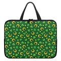 Irish Saint Patrick's Day Pattern Print Laptop Sleeve With Handle