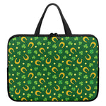 Irish Saint Patrick's Day Pattern Print Laptop Sleeve With Handle