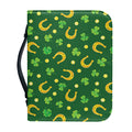 Irish Saint Patrick's Day Pattern Print Leather Bible Cover