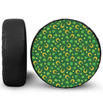 Irish Saint Patrick's Day Pattern Print Leather Spare Tire Cover