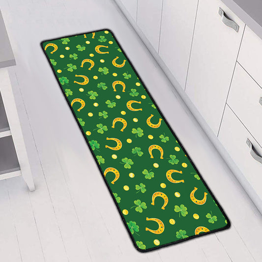 Irish Saint Patrick's Day Pattern Print Long Kitchen Mat