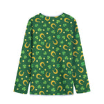 Irish Saint Patrick's Day Pattern Print Long Sleeve Short Coat