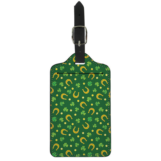 Irish Saint Patrick's Day Pattern Print Luggage Tag