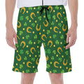 Irish Saint Patrick's Day Pattern Print Men's Beach Shorts