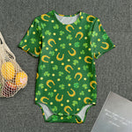 Irish Saint Patrick's Day Pattern Print Men's Bodysuit