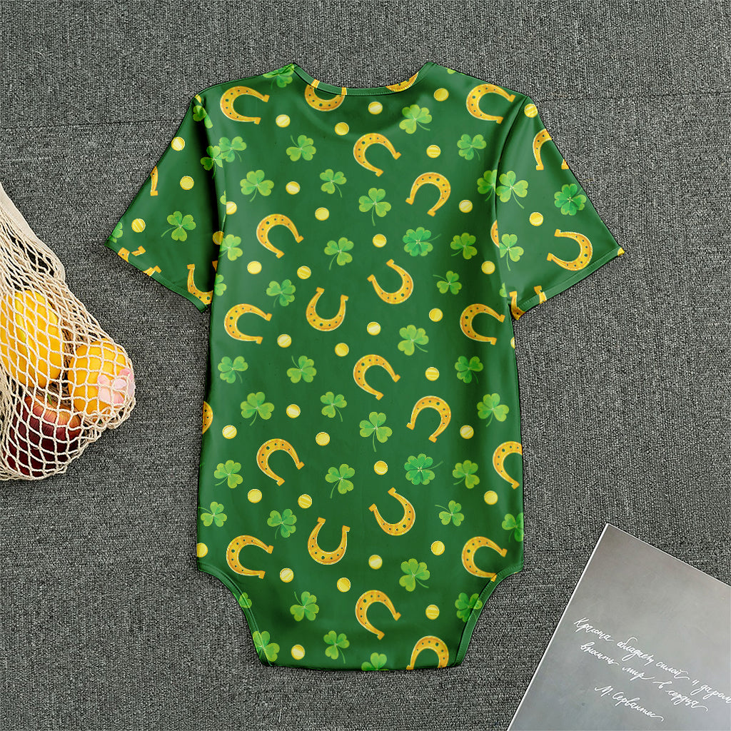 Irish Saint Patrick's Day Pattern Print Men's Bodysuit