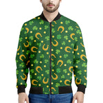 Irish Saint Patrick's Day Pattern Print Men's Bomber Jacket