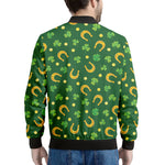 Irish Saint Patrick's Day Pattern Print Men's Bomber Jacket