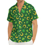 Irish Saint Patrick's Day Pattern Print Men's Deep V-Neck Shirt