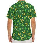Irish Saint Patrick's Day Pattern Print Men's Deep V-Neck Shirt