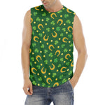 Irish Saint Patrick's Day Pattern Print Men's Fitness Tank Top