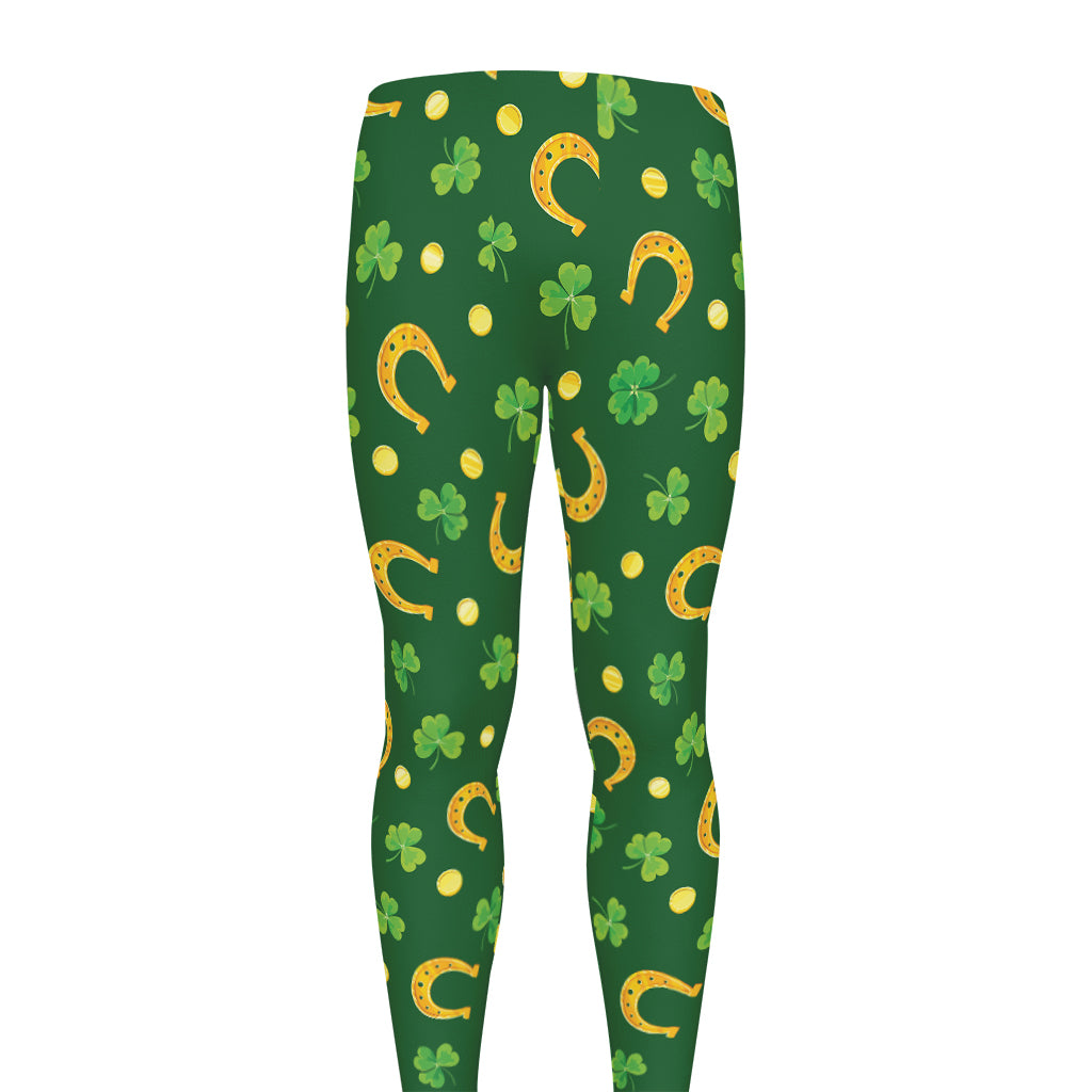 Irish Saint Patrick's Day Pattern Print Men's leggings
