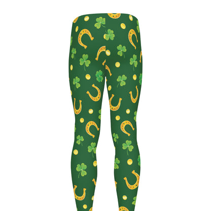 Irish Saint Patrick's Day Pattern Print Men's leggings