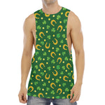 Irish Saint Patrick's Day Pattern Print Men's Muscle Tank Top