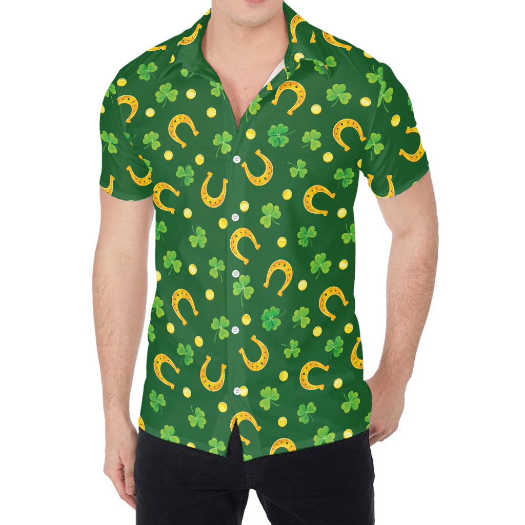 Irish Saint Patrick's Day Pattern Print Men's Shirt