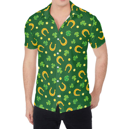 Irish Saint Patrick's Day Pattern Print Men's Shirt