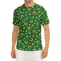 Irish Saint Patrick's Day Pattern Print Men's Short Sleeve Rash Guard