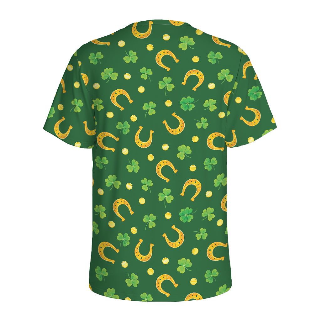 Irish Saint Patrick's Day Pattern Print Men's Sports T-Shirt