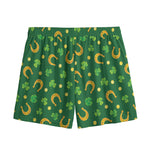 Irish Saint Patrick's Day Pattern Print Mesh Shorts