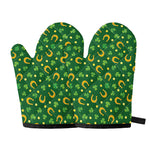 Irish Saint Patrick's Day Pattern Print Oven Mitts