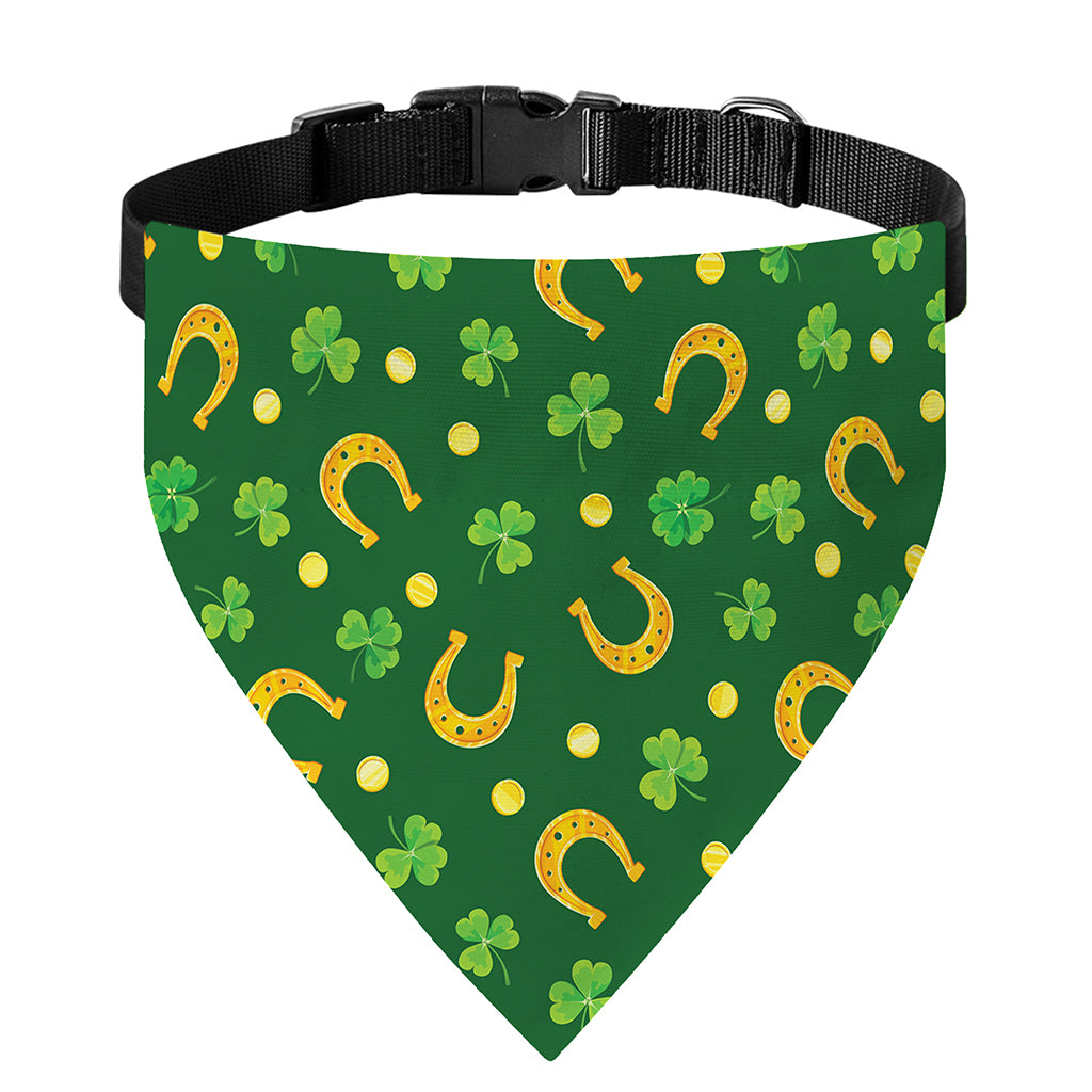 Irish Saint Patrick's Day Pattern Print Over The Collar Dog Bandana