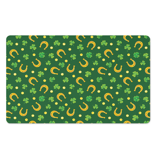 Irish Saint Patrick's Day Pattern Print Polyester Doormat