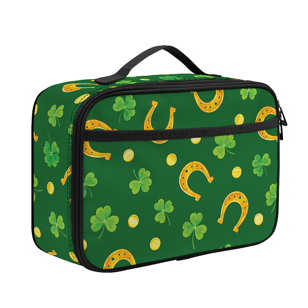 Irish Saint Patrick's Day Pattern Print Portable Lunch Bag