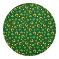 Irish Saint Patrick's Day Pattern Print Round Blanket