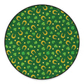 Irish Saint Patrick's Day Pattern Print Round Floor Mat