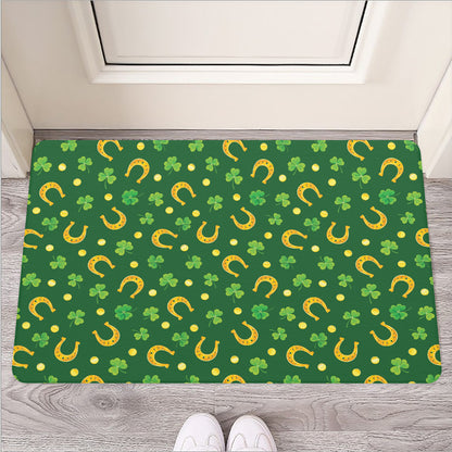 Irish Saint Patrick's Day Pattern Print Rubber Doormat