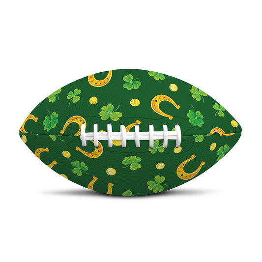 Irish Saint Patrick's Day Pattern Print Rugby Ball