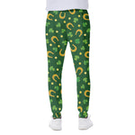Irish Saint Patrick's Day Pattern Print Scuba Joggers