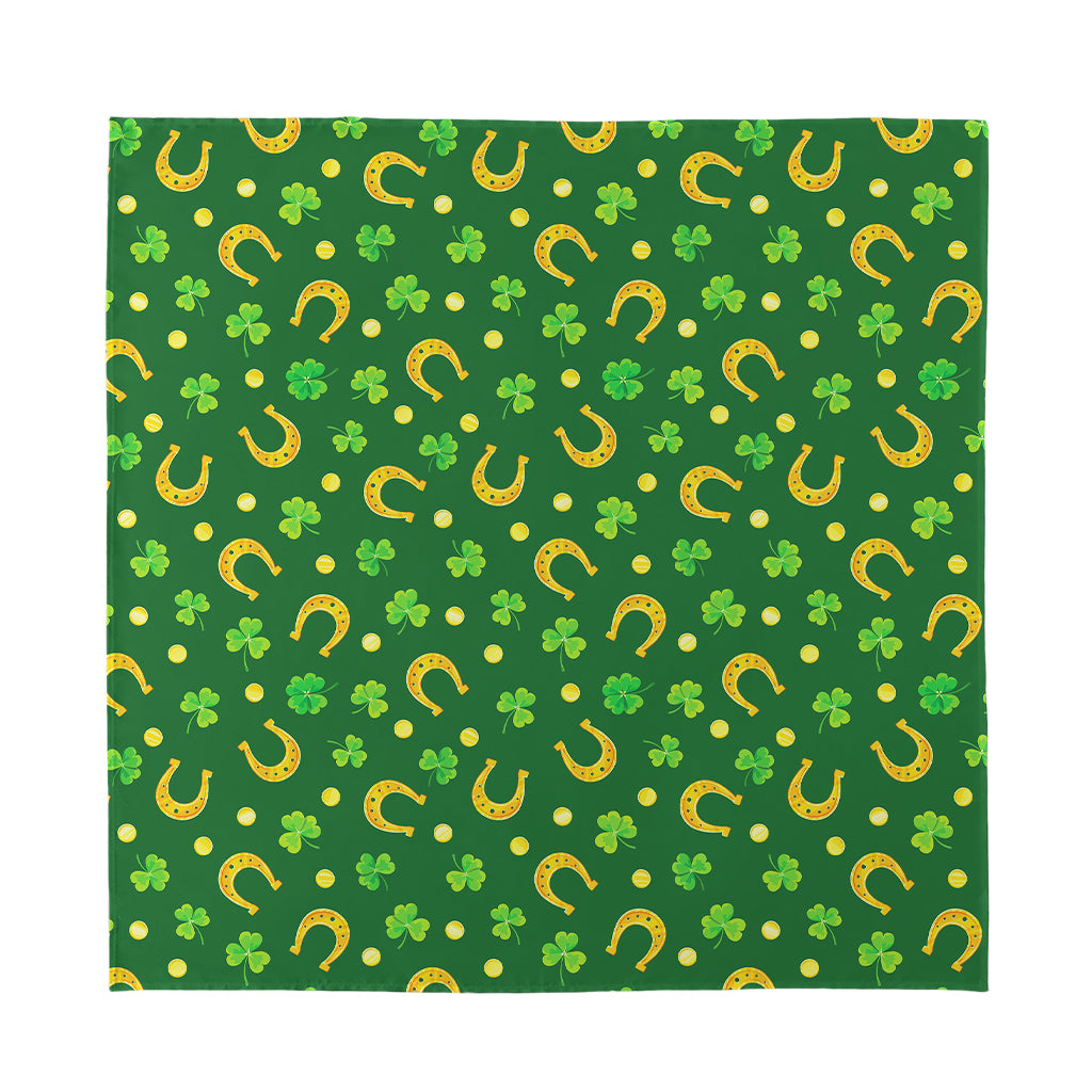 Irish Saint Patrick's Day Pattern Print Silk Bandana